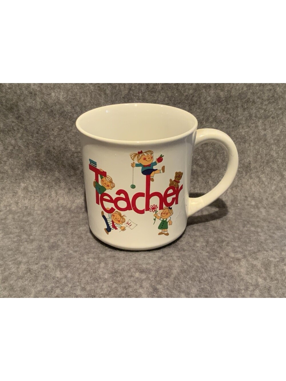 Vintage George Good Message Mugs Ceramic 3 3/8”Wx 3.5”H ‘Teacher’ Mug